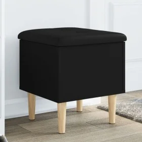 Schwarze Aufbewahrungsbank aus Holzwerkstoff, 42 x 42 x 46 cm von , Bänke für Hallen und Lager - Ref: Foro24-835062, Preis: 4...
