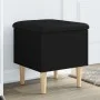 Black engineered wood storage bench 42x42x46 cm by , Benches for halls and storage - Ref: Foro24-835062, Price: 47,40 €, Disc...