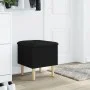 Black engineered wood storage bench 42x42x46 cm by , Benches for halls and storage - Ref: Foro24-835062, Price: 47,40 €, Disc...