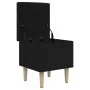 Black engineered wood storage bench 42x42x46 cm by , Benches for halls and storage - Ref: Foro24-835062, Price: 47,40 €, Disc...