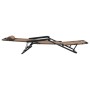 Tumbonas plegables con reposapiés 2 unidades acero marrón de vidaXL, Tumbonas - Ref: Foro24-44346, Precio: 133,67 €, Descuent...