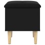 Banco con almacenaje madera de ingeniería negro 42x42x46 cm de , Bancos para recibidores y almacenamiento - Ref: Foro24-83506...