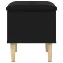 Black engineered wood storage bench 42x42x46 cm by , Benches for halls and storage - Ref: Foro24-835062, Price: 47,40 €, Disc...