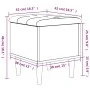 Black engineered wood storage bench 42x42x46 cm by , Benches for halls and storage - Ref: Foro24-835062, Price: 47,40 €, Disc...