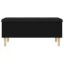 Black engineered wood storage bench 102x42x46 cm by , Benches for halls and storage - Ref: Foro24-835083, Price: 87,88 €, Dis...