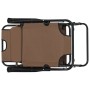 Tumbonas plegables con reposapiés 2 unidades acero marrón de vidaXL, Tumbonas - Ref: Foro24-44346, Precio: 133,67 €, Descuent...