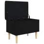 Black engineered wood storage bench 62x42x46 cm by , Benches for halls and storage - Ref: Foro24-835069, Price: 60,61 €, Disc...