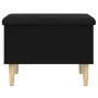 Black engineered wood storage bench 62x42x46 cm by , Benches for halls and storage - Ref: Foro24-835069, Price: 60,61 €, Disc...