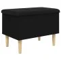 Black engineered wood storage bench 62x42x46 cm by , Benches for halls and storage - Ref: Foro24-835069, Price: 60,61 €, Disc...