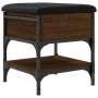 Shoe bench engineered wood oak brown 42x42x45 cm by , Benches for halls and storage - Ref: Foro24-835186, Price: 51,85 €, Dis...