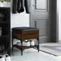 Shoe bench engineered wood oak brown 42x42x45 cm by , Benches for halls and storage - Ref: Foro24-835186, Price: 51,85 €, Dis...