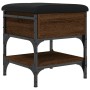 Banco zapatero madera de ingeniería marrón roble 42x42x45 cm de , Bancos para recibidores y almacenamiento - Ref: Foro24-8351...