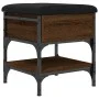 Shoe bench engineered wood oak brown 42x42x45 cm by , Benches for halls and storage - Ref: Foro24-835186, Price: 51,85 €, Dis...