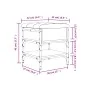 Banco zapatero madera de ingeniería marrón roble 42x42x45 cm de , Bancos para recibidores y almacenamiento - Ref: Foro24-8351...