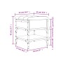 Banco zapatero madera de ingeniería marrón roble 42x42x45 cm de , Bancos para recibidores y almacenamiento - Ref: Foro24-8351...