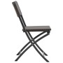 Sillas de jardín plegables 2 unidades HDPE y acero marrón de vidaXL, Sillas de jardín - Ref: Foro24-44551, Precio: 101,22 €, ...