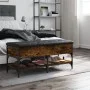 Shoe bench engineered wood smoked oak 102x42x45 cm by , Benches for halls and storage - Ref: Foro24-835199, Price: 85,49 €, D...