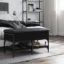 Banco zapatero madera de ingeniería negro 82x42x45 cm de , Bancos para recibidores y almacenamiento - Ref: Foro24-835192, Pre...