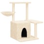 Rascador para gatos con postes de sisal color crema 83 cm de , Mobiliario para gatos - Ref: Foro24-172109, Precio: 32,94 €, D...