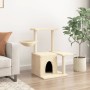 Rascador para gatos con postes de sisal color crema 83 cm de , Mobiliario para gatos - Ref: Foro24-172109, Precio: 32,94 €, D...