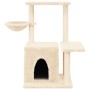Rascador para gatos con postes de sisal color crema 83 cm de , Mobiliario para gatos - Ref: Foro24-172109, Precio: 32,94 €, D...