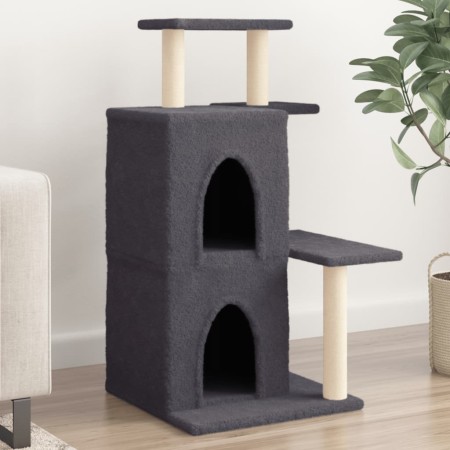 Rascador para gatos con postes de sisal gris oscuro 97 cm de , Mobiliario para gatos - Ref: Foro24-172114, Precio: 45,81 €, D...