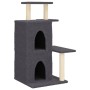 Rascador para gatos con postes de sisal gris oscuro 97 cm de , Mobiliario para gatos - Ref: Foro24-172114, Precio: 45,81 €, D...