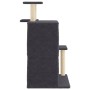 Rascador para gatos con postes de sisal gris oscuro 97 cm de , Mobiliario para gatos - Ref: Foro24-172114, Precio: 45,81 €, D...