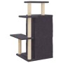Rascador para gatos con postes de sisal gris oscuro 97 cm de , Mobiliario para gatos - Ref: Foro24-172114, Precio: 45,81 €, D...