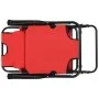 Tumbonas plegables con reposapiés 2 unidades acero rojo de vidaXL, Tumbonas - Ref: Foro24-44344, Precio: 107,84 €, Descuento: %