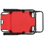 Tumbonas plegables con reposapiés 2 unidades acero rojo de vidaXL, Tumbonas - Ref: Foro24-44344, Precio: 120,08 €, Descuento: %