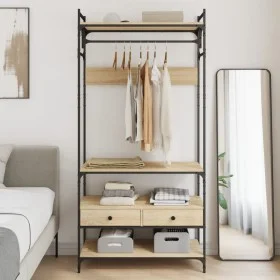 Armario cajones madera ingeniería roble Sonoma 89x39x184,5 cm de , Armarios roperos - Ref: Foro24-838954, Precio: 128,62 €, D...