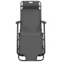 Tumbonas plegables con reposapiés 2 unidades acero gris de vidaXL, Tumbonas - Ref: Foro24-44345, Precio: 146,94 €, Descuento: %