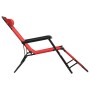 Tumbonas plegables con reposapiés 2 unidades acero rojo de vidaXL, Tumbonas - Ref: Foro24-44344, Precio: 120,08 €, Descuento: %