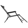 Tumbonas plegables con reposapiés 2 unidades acero gris de vidaXL, Tumbonas - Ref: Foro24-44345, Precio: 112,08 €, Descuento: %