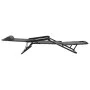 Tumbonas plegables con reposapiés 2 unidades acero gris de vidaXL, Tumbonas - Ref: Foro24-44345, Precio: 112,08 €, Descuento: %