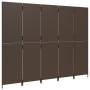 Biombo de 5 paneles ratán sintético marrón de , Divisores de ambientes - Ref: Foro24-365349, Precio: 205,34 €, Descuento: %