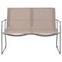 Juego de muebles de jardín 4 piezas tela y acero taupe de vidaXL, Conjuntos de jardín - Ref: Foro24-44354, Precio: 213,67 €, ...