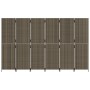 Biombo de 6 paneles ratán sintético gris de , Divisores de ambientes - Ref: Foro24-365354, Precio: 245,65 €, Descuento: %