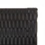 Biombo de 6 paneles ratán sintético negro de , Divisores de ambientes - Ref: Foro24-365368, Precio: 305,25 €, Descuento: %