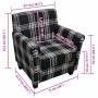 Sillón con cojín de tela negro en Sillones | Comprar online en Foru.es