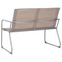 Juego de muebles de jardín 4 piezas tela y acero taupe de vidaXL, Conjuntos de jardín - Ref: Foro24-44354, Precio: 213,67 €, ...