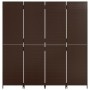 Biombo de 4 paneles ratán sintético marrón de , Divisores de ambientes - Ref: Foro24-365361, Precio: 178,74 €, Descuento: %