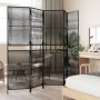 Biombo de 5 paneles ratán sintético negro de , Divisores de ambientes - Ref: Foro24-365380, Precio: 132,29 €, Descuento: %