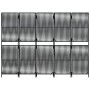 Biombo de 5 paneles ratán sintético negro de , Divisores de ambientes - Ref: Foro24-365380, Precio: 132,29 €, Descuento: %