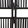 Biombo de 5 paneles ratán sintético negro de , Divisores de ambientes - Ref: Foro24-365380, Precio: 132,29 €, Descuento: %