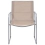 Juego de muebles de jardín 4 piezas tela y acero taupe de vidaXL, Conjuntos de jardín - Ref: Foro24-44354, Precio: 213,67 €, ...