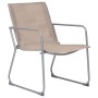 Juego de muebles de jardín 4 piezas tela y acero taupe de vidaXL, Conjuntos de jardín - Ref: Foro24-44354, Precio: 213,67 €, ...