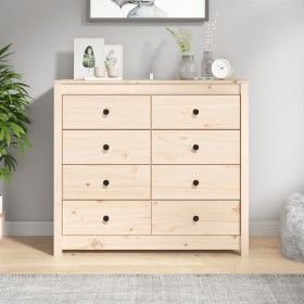 Armario auxiliar de madera maciza de pino 100x40x90 cm de , Aparadores - Ref: Foro24-821769, Precio: 175,83 €, Descuento: %