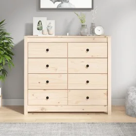 Armario auxiliar de madera maciza de pino 100x40x90 cm de , Aparadores - Ref: Foro24-821769, Precio: 184,66 €, Descuento: %